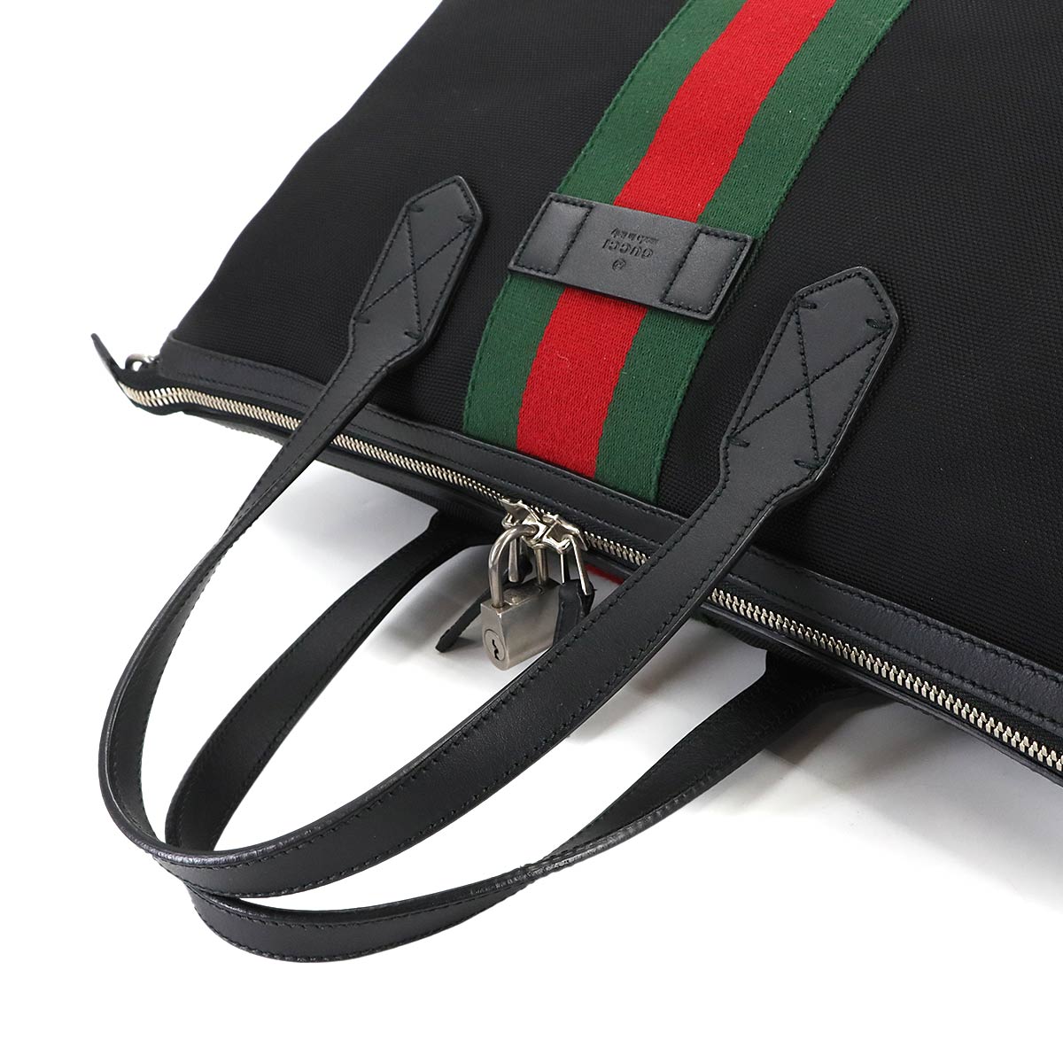 Duffle Tote Shoulder Bag Nylon canvas Black 359261 Sherry Line