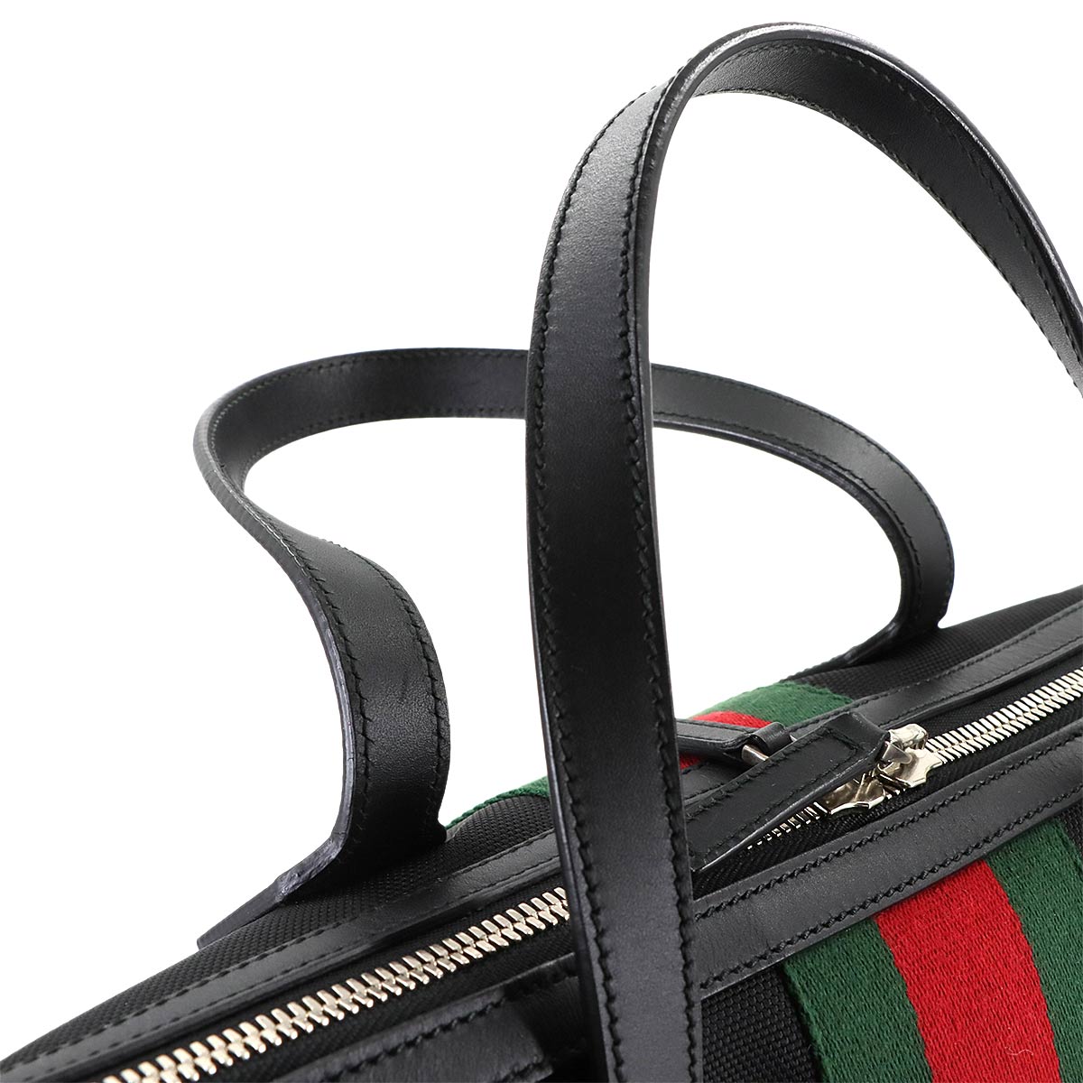 Duffle Tote Shoulder Bag Nylon canvas Black 359261 Sherry Line