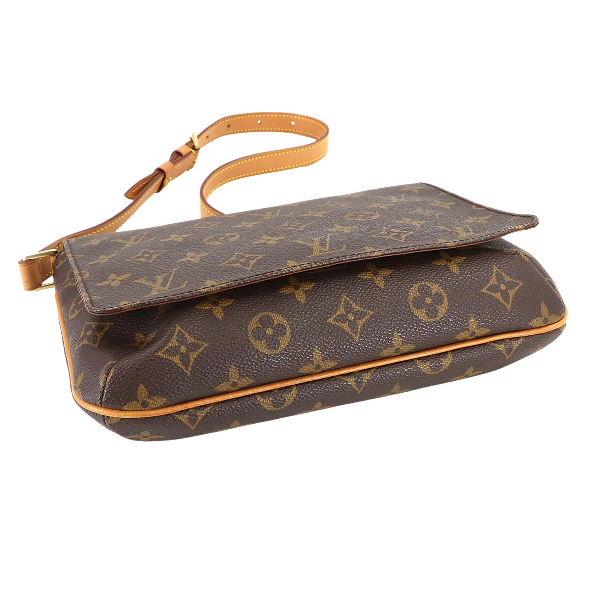 Monogram Musette Tango Short Shoulder Bag Brown M51257