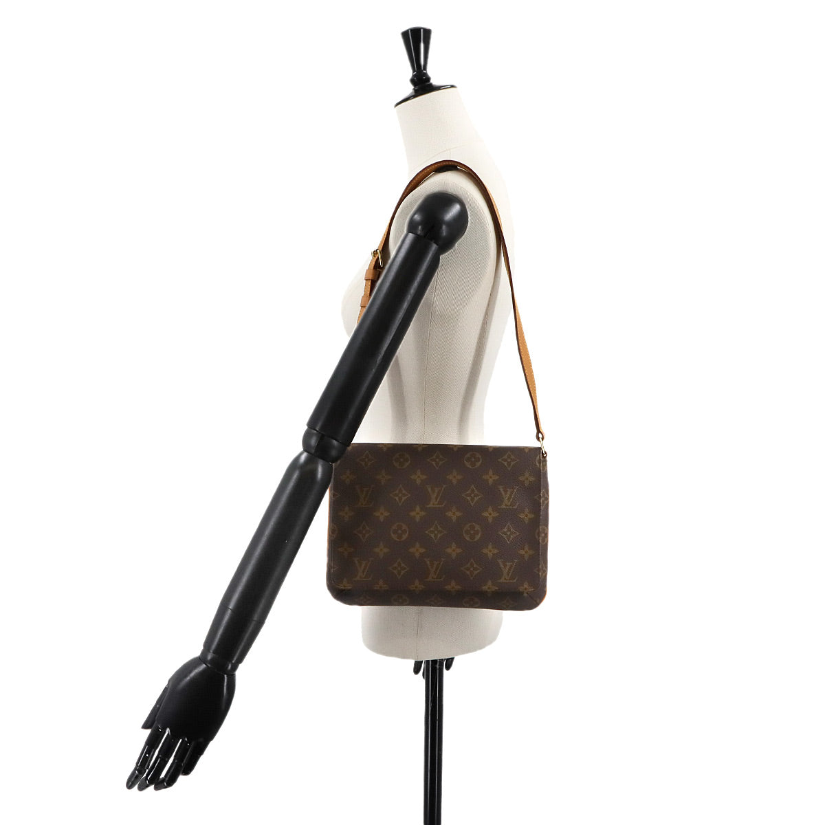 Monogram Musette Tango Short Shoulder Bag Brown M51257