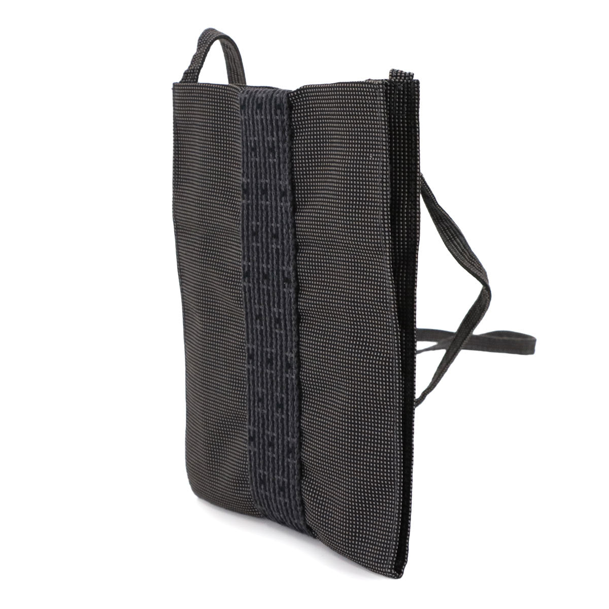 Herline Pochette Shoulder Bag Canvas Gray Purse