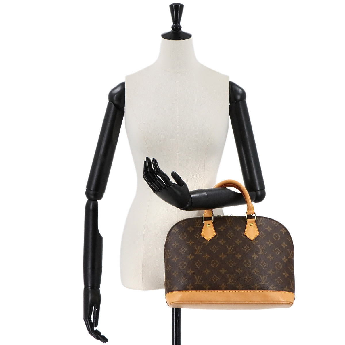 Monogram Alma Hand Bag Brown M51130 Purse