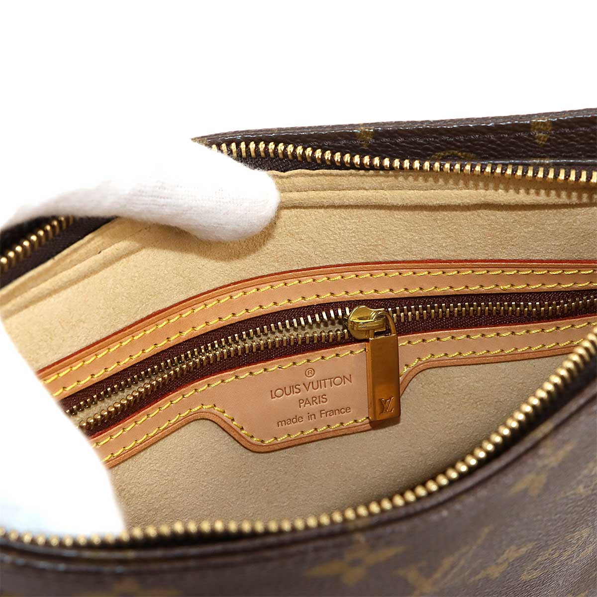 Monogram Looping MM Shoulder Bag Brown M51146 Purse