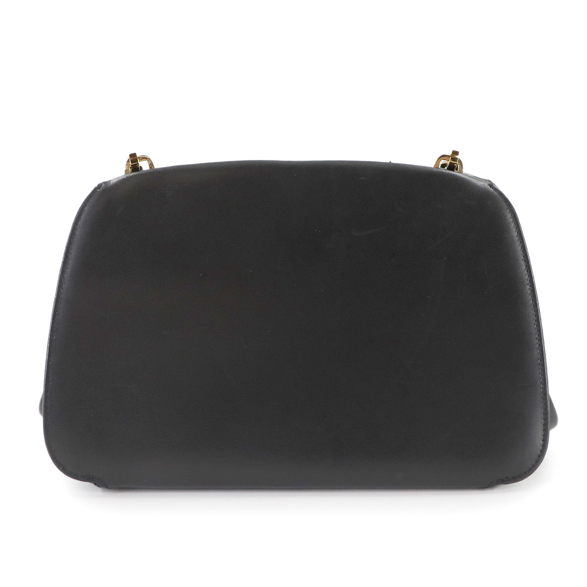 Anagram Hand Bag Leather Black Purse
