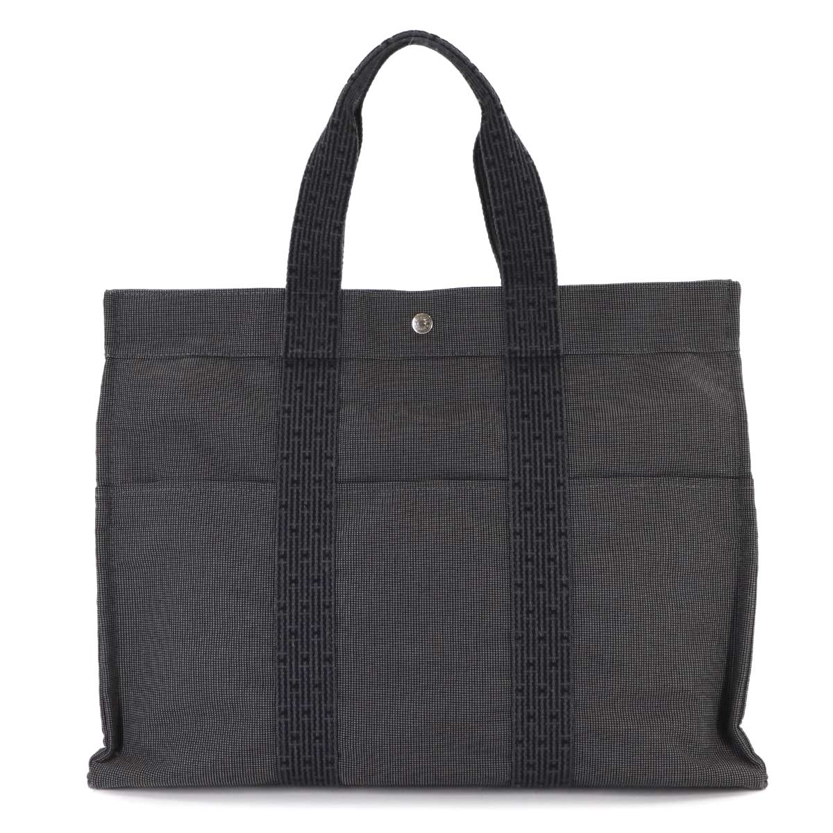 Herline Tote GM Bag Canvas Gray Purse