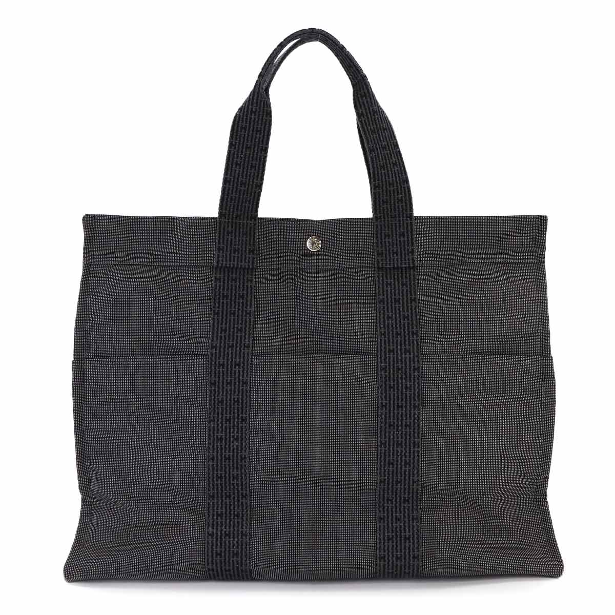 Herline Tote GM Bag Canvas Gray Purse