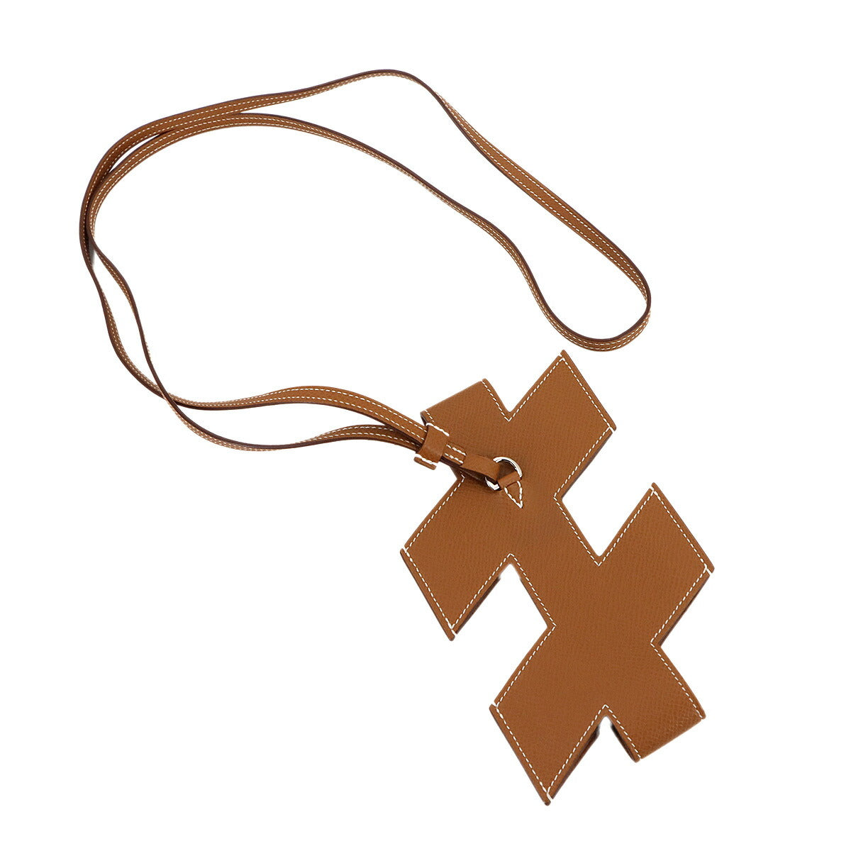 H Tag Phone Holder Phone Case Epsom Gold Brown 90307584