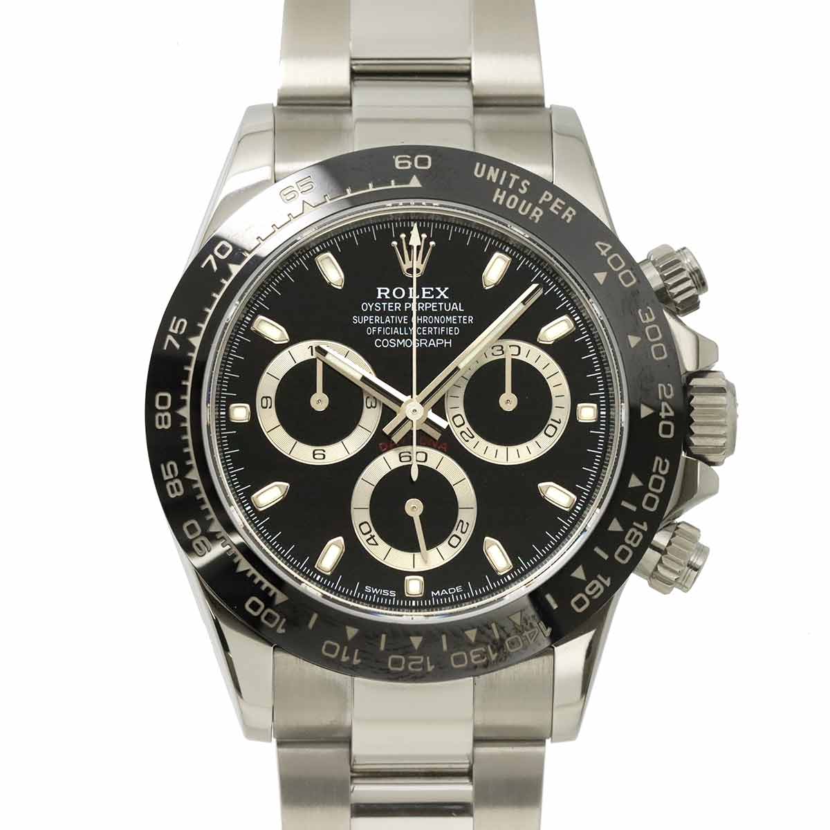 Daytona 116500LN Serial Random Chronograph Black Dial Mens