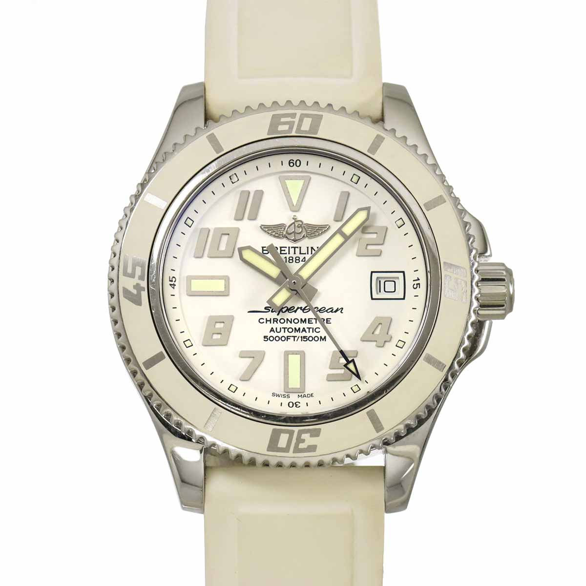 Super Ocean 42 A17364 Black Dial Automatic Mens Watch