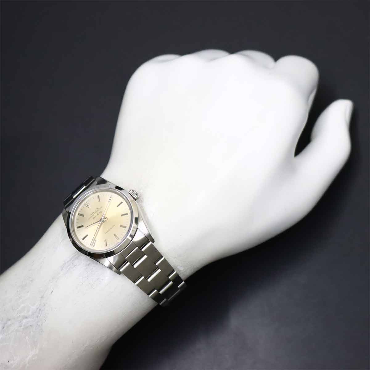 Air King 14000 Serial N Automatic Silver Dial Mens Watch