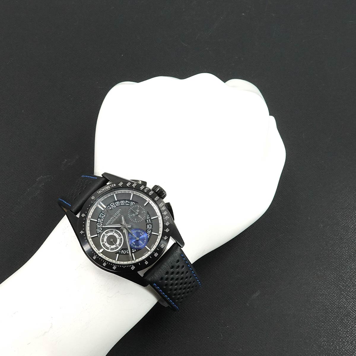 Jazzmaster performer H366460 Chronograph Date Black Dial Mens