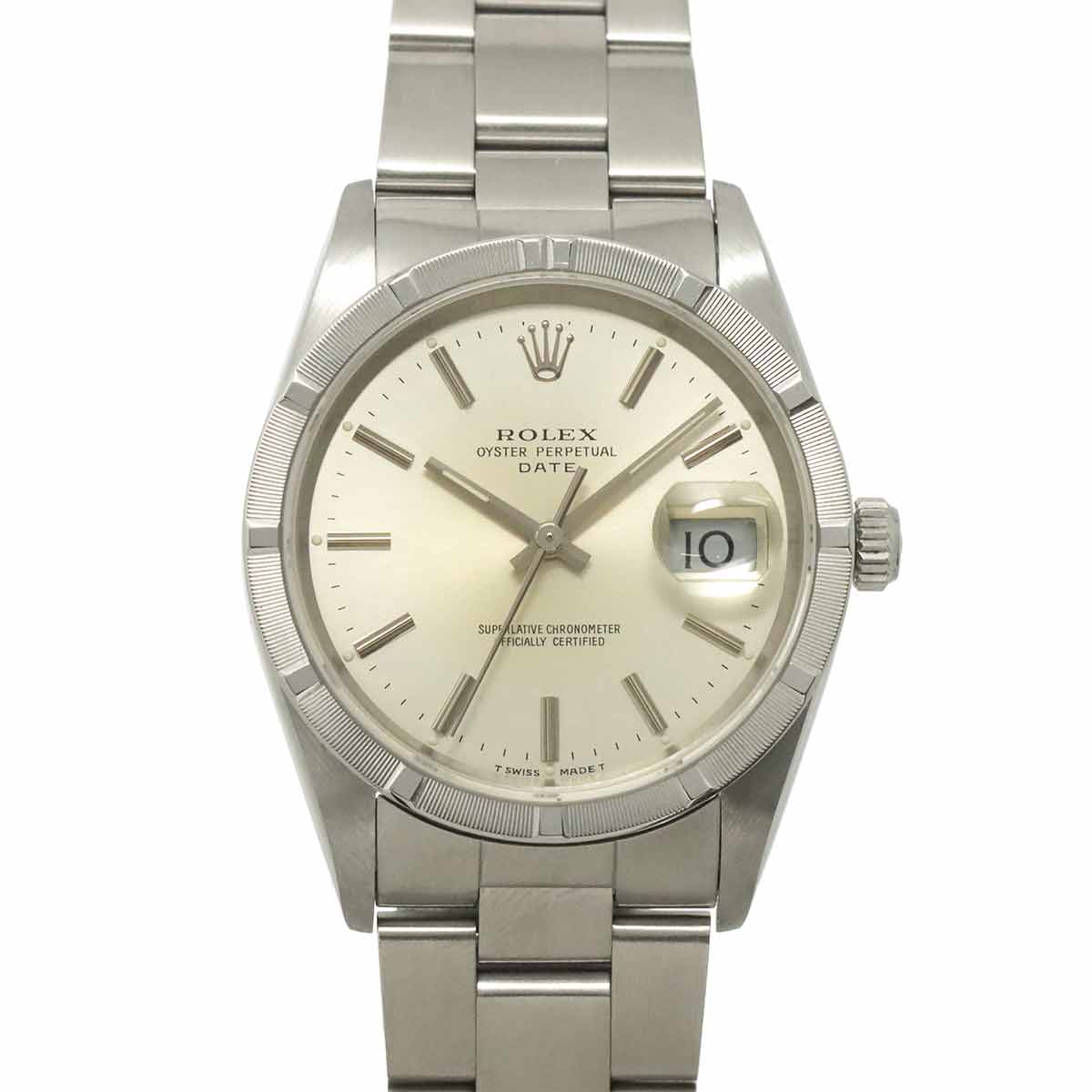 Oyster Perpetual Date 15210 Serial E Automatic Silver Dial