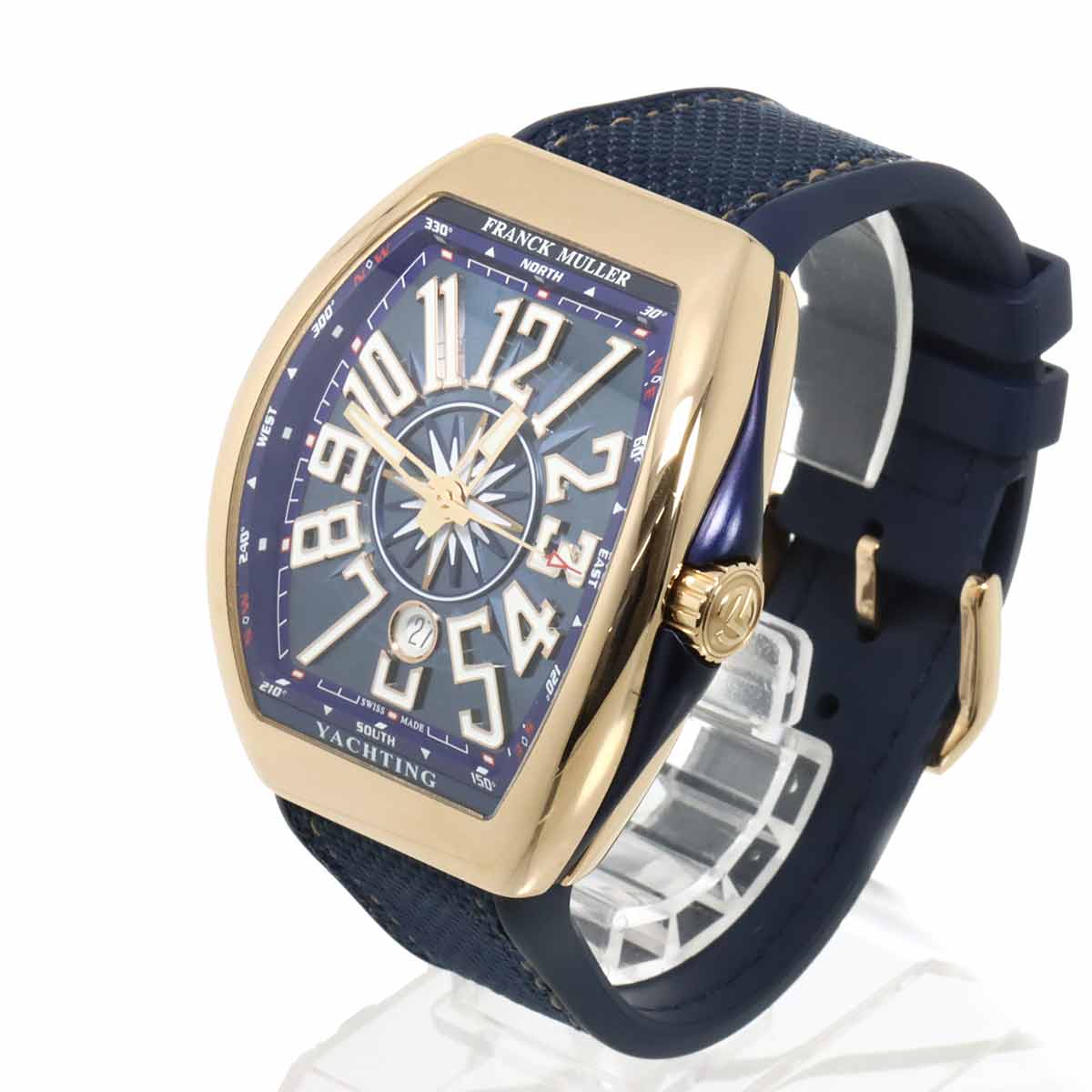 Vanguard Yachting V45SCDT Date Blue Dial Mens Watch