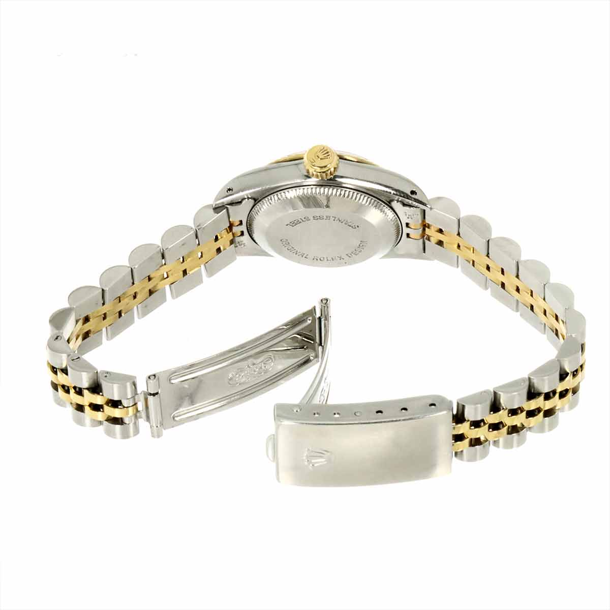 Oyster Perpetual 67193 Serial L 750YG Black Dial Ladies Watch