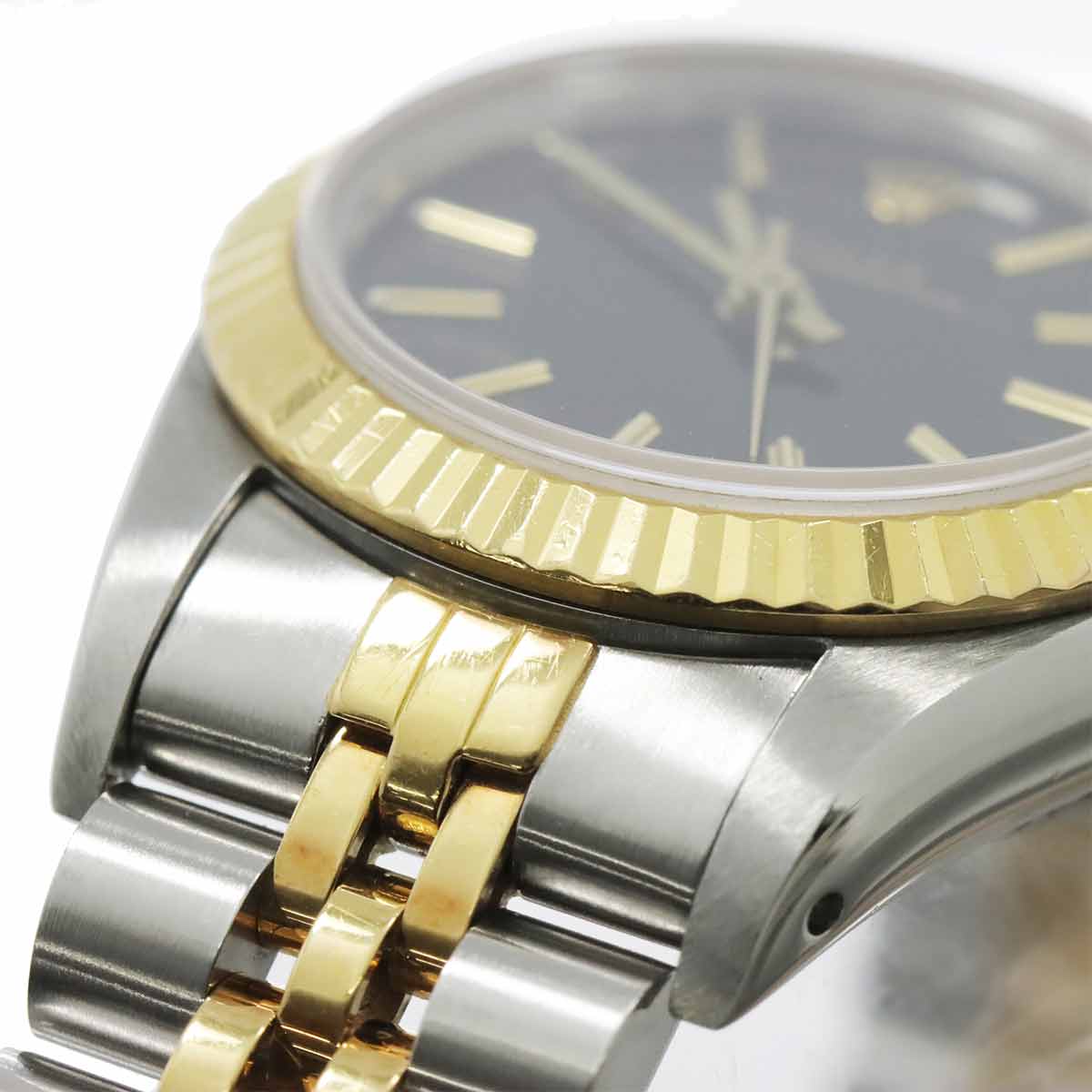 Oyster Perpetual 67193 Serial L 750YG Black Dial Ladies Watch