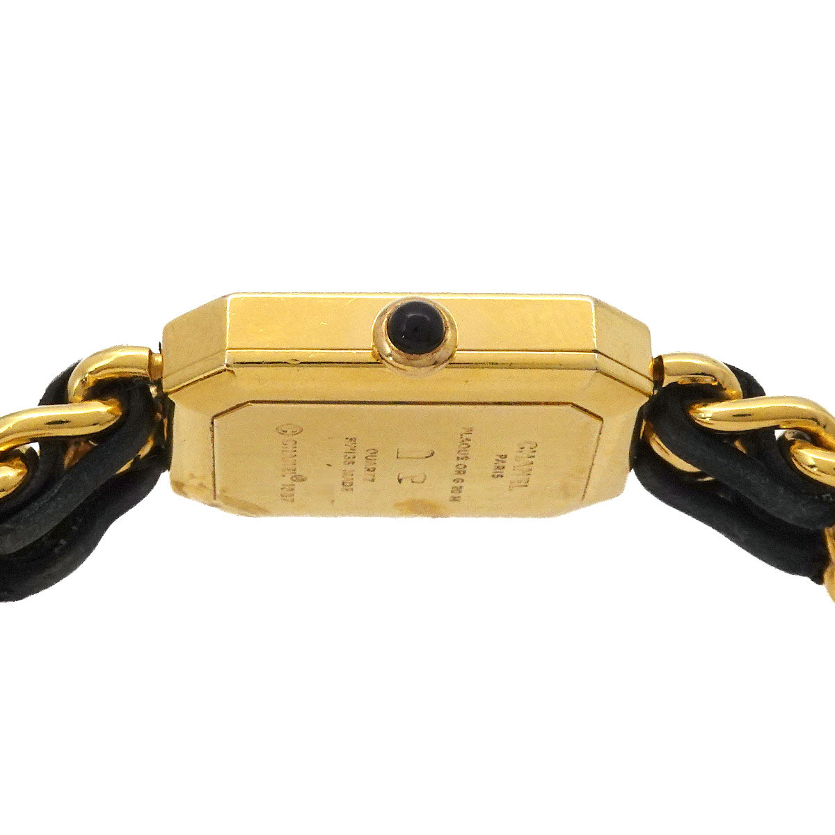 Premiere Size L H0001 Vintage Quartz Black Dial Ladies Watch