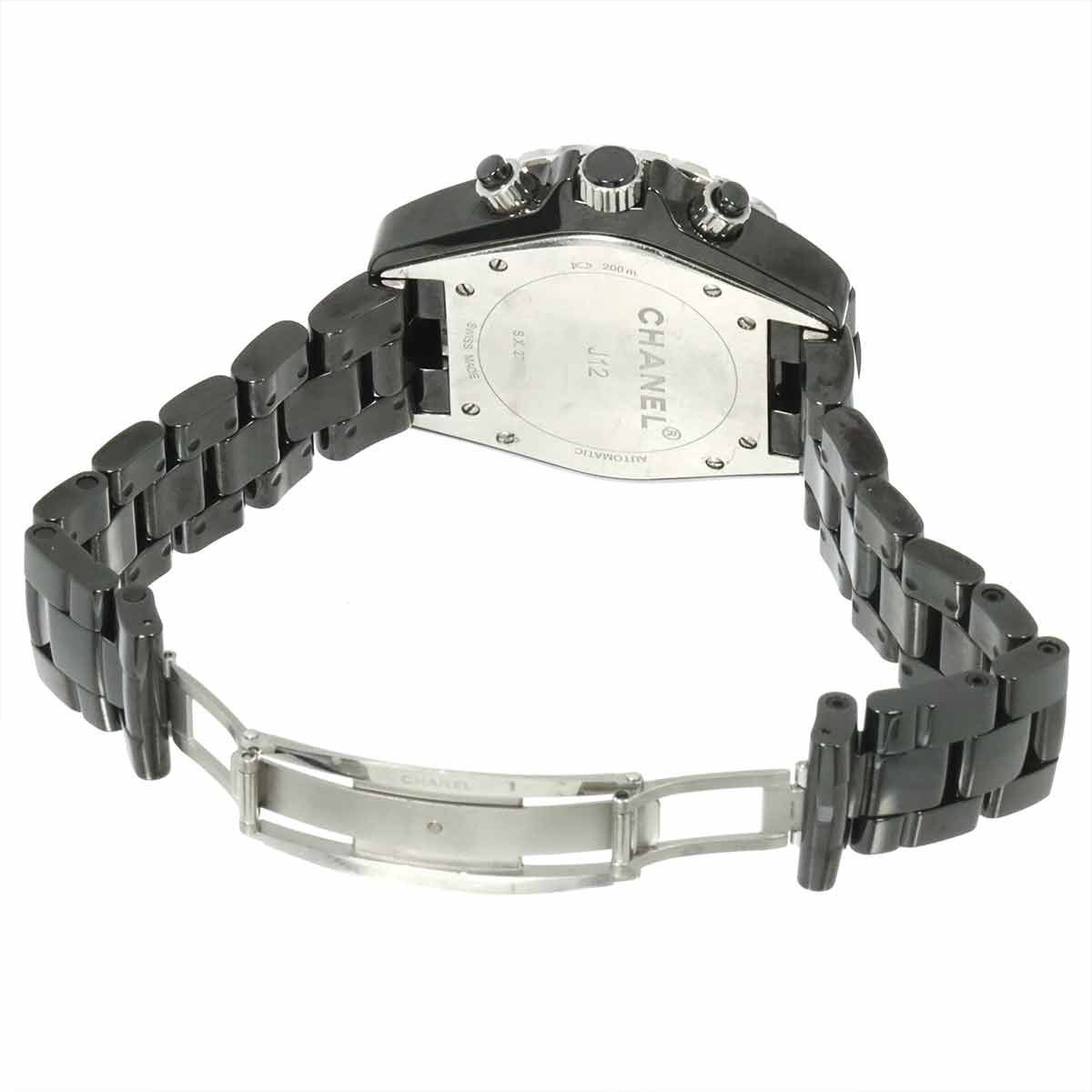 J12 41mm Chronograph H0940 Date Automatic Black Dial Mens