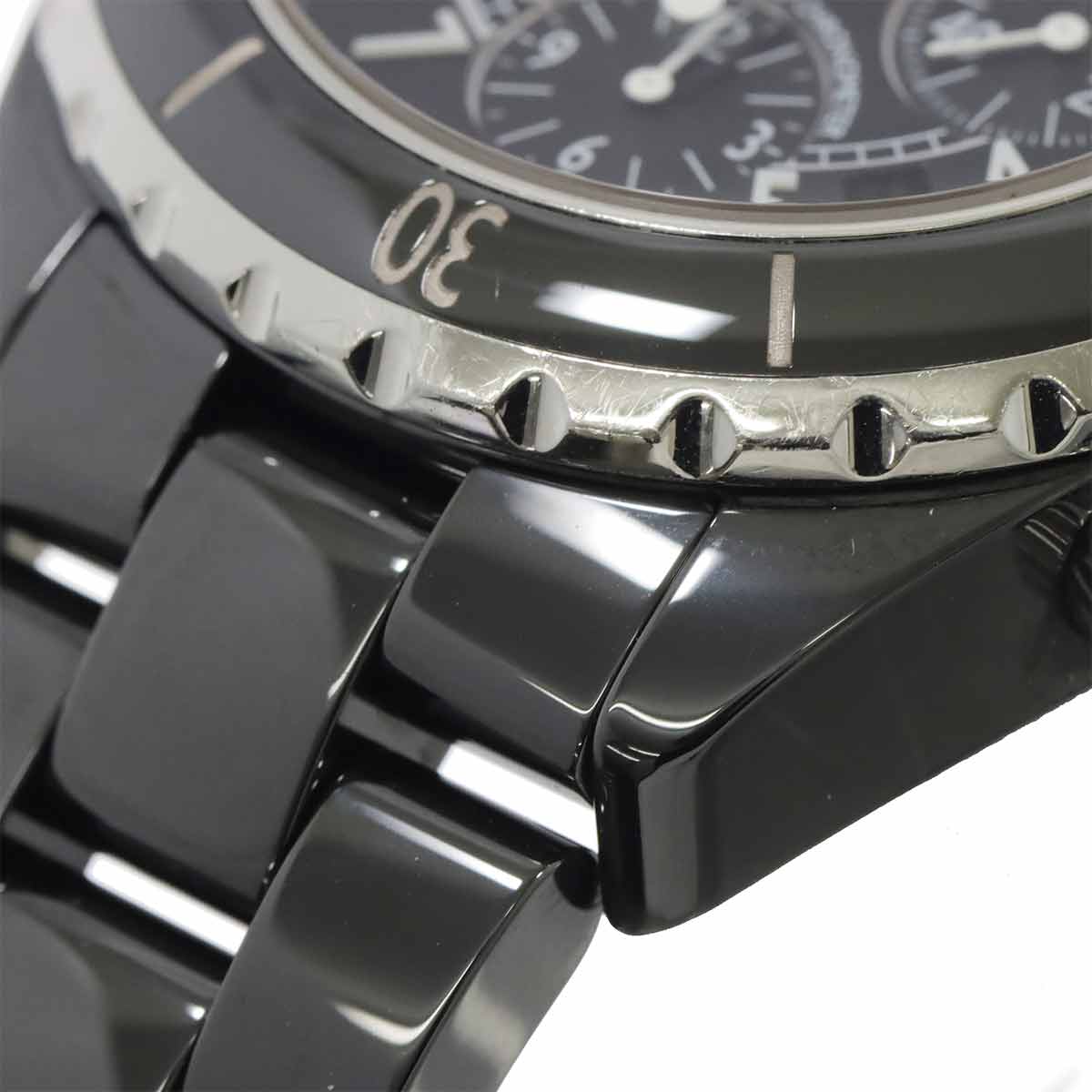 J12 41mm Chronograph H0940 Date Automatic Black Dial Mens