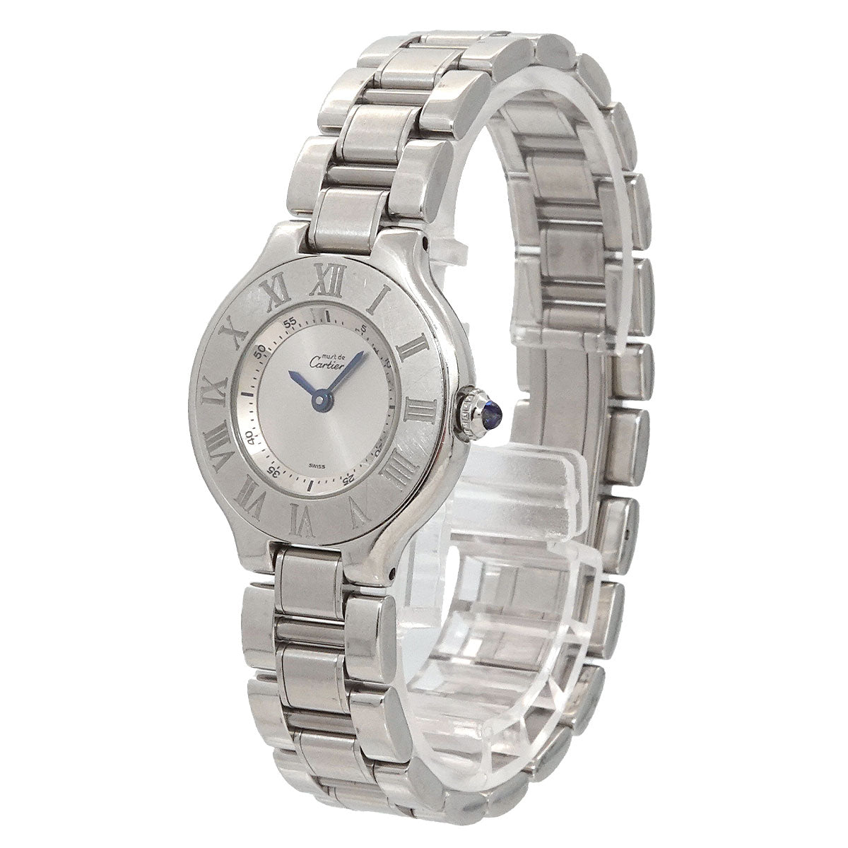 Must 21 W10109T2 Quartz Silver Dial Ladies Watch