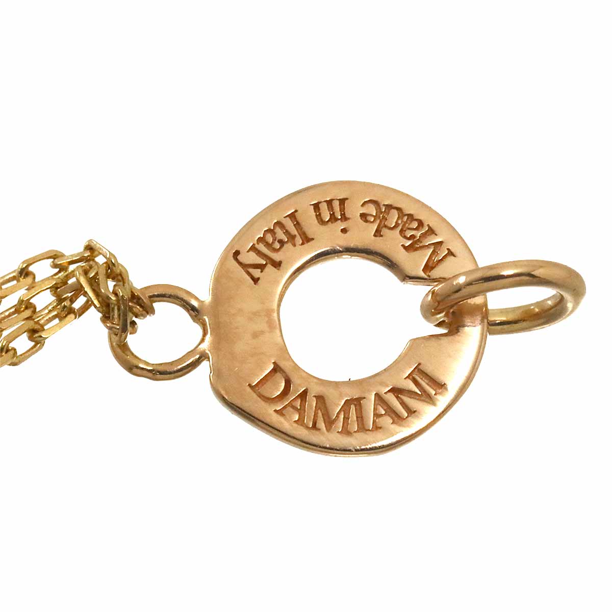 Diamond Necklace 18K WG PG 750