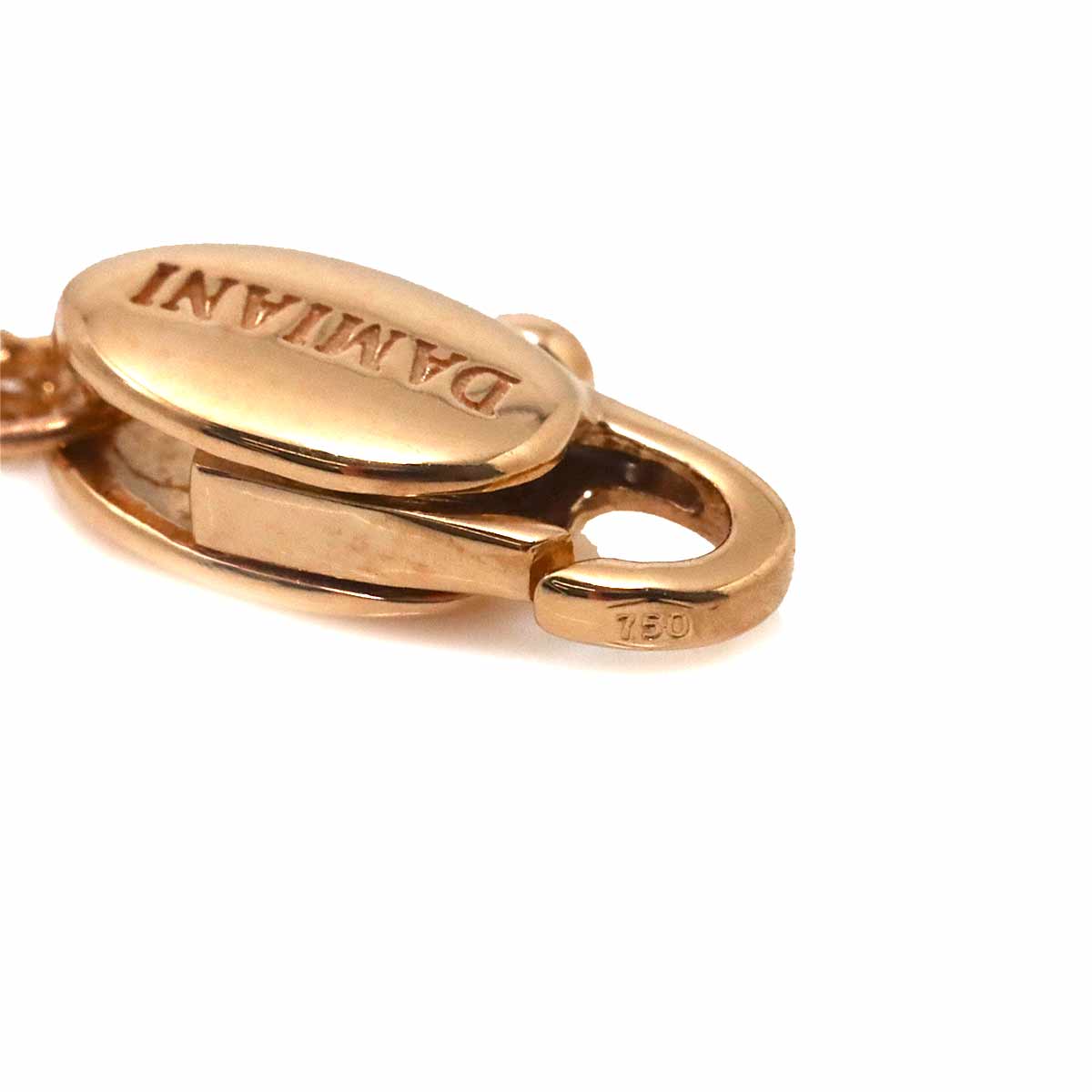 Diamond Necklace 18K WG PG 750