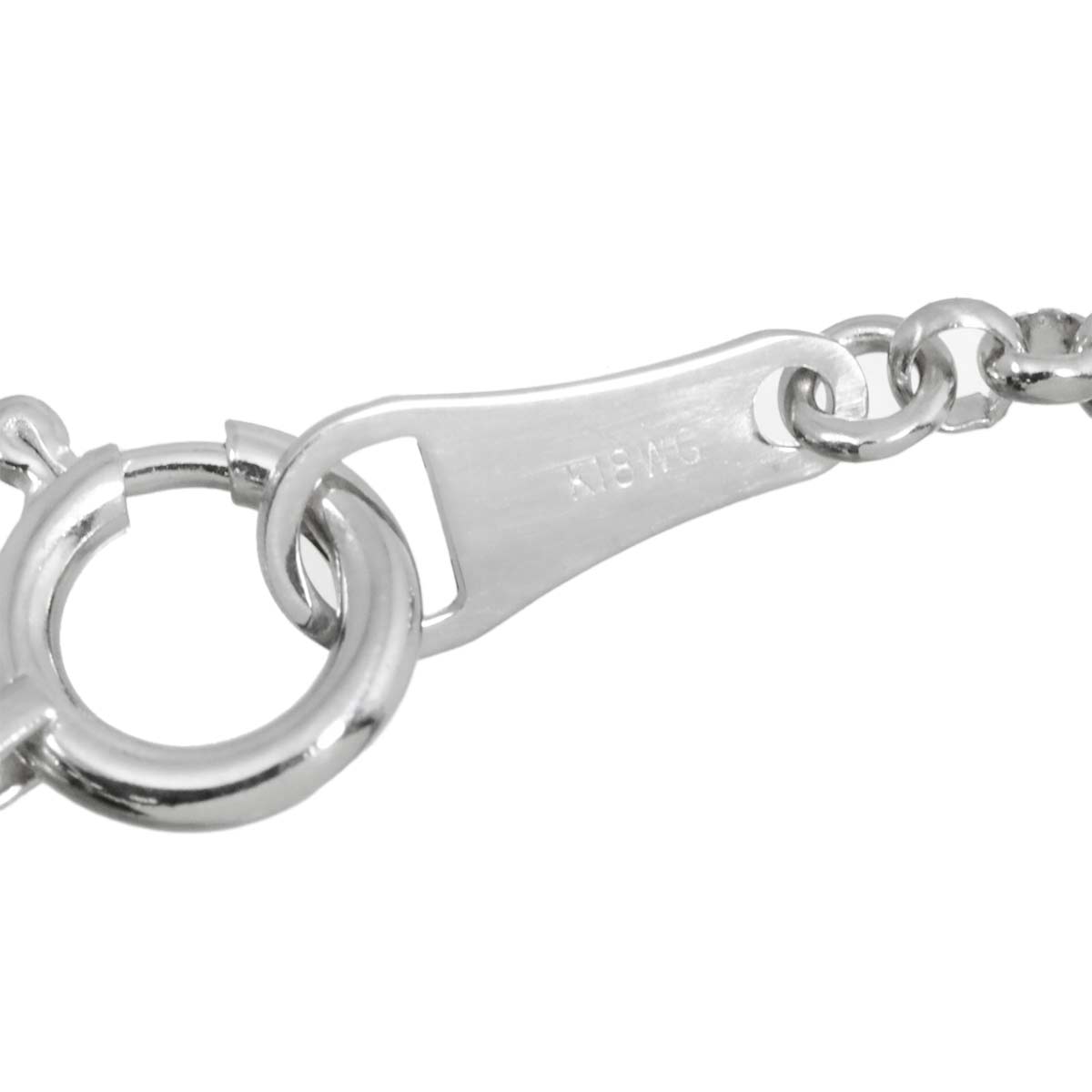 Akoya Pearl 9.6mm Diamond 0.50ct Necklace 18K WG 750