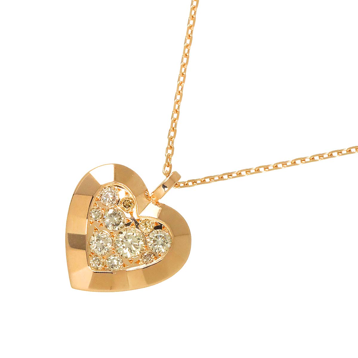 BrownDiamond 0.35ct Necklace 18K Pink Gold 750