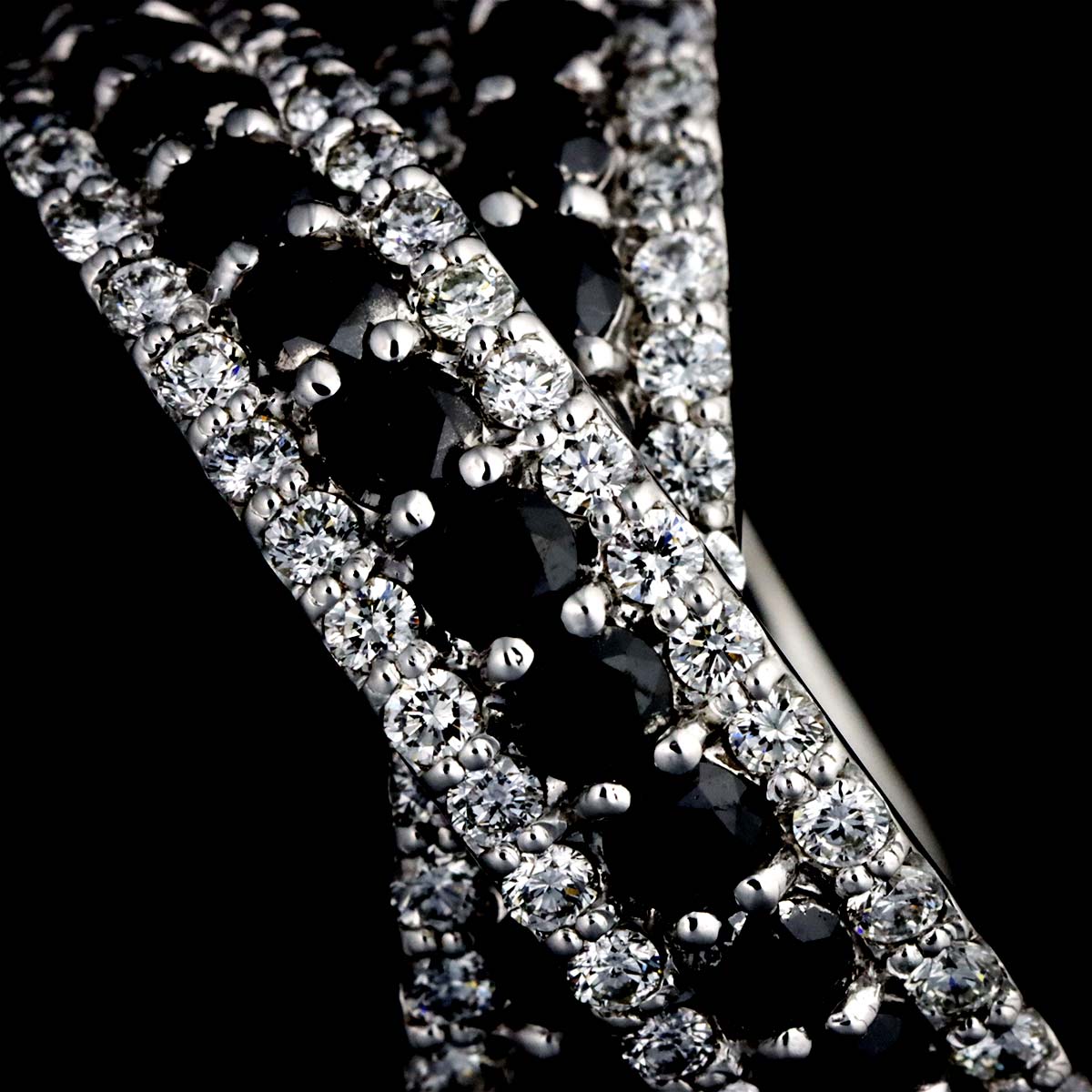 Diamond 1.93/1.01ct Ring 18K WG 750 Size6(US)