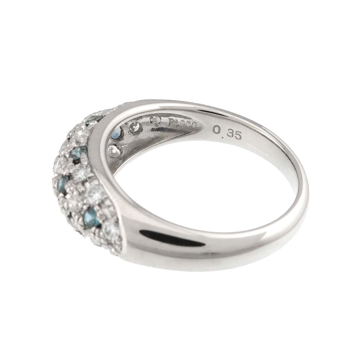 Diamond 0.41ct Alexandrite 0.35ct Ring Platinum size6(US)