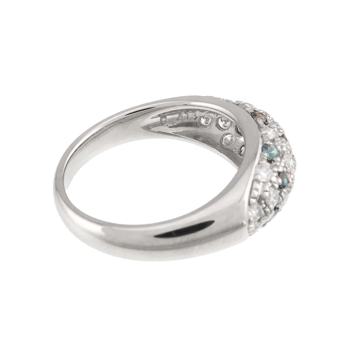 Diamond 0.41ct Alexandrite 0.35ct Ring Platinum size6(US)