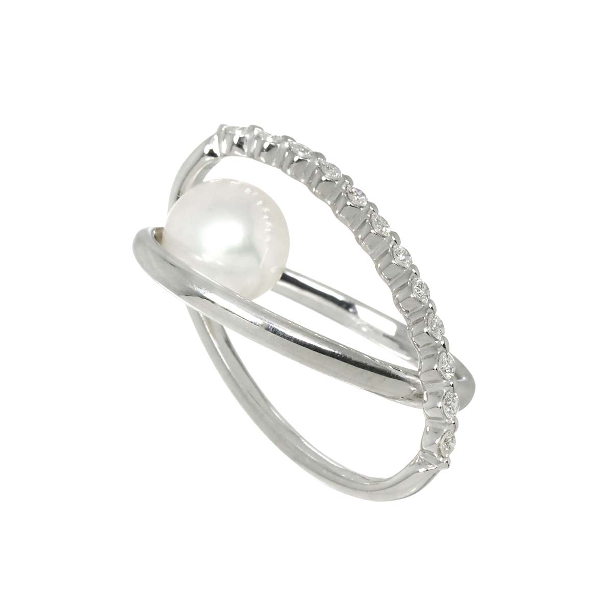 Akoya Pearl Diamond 0.19ct Pendant Top 18K WG 750 90307733