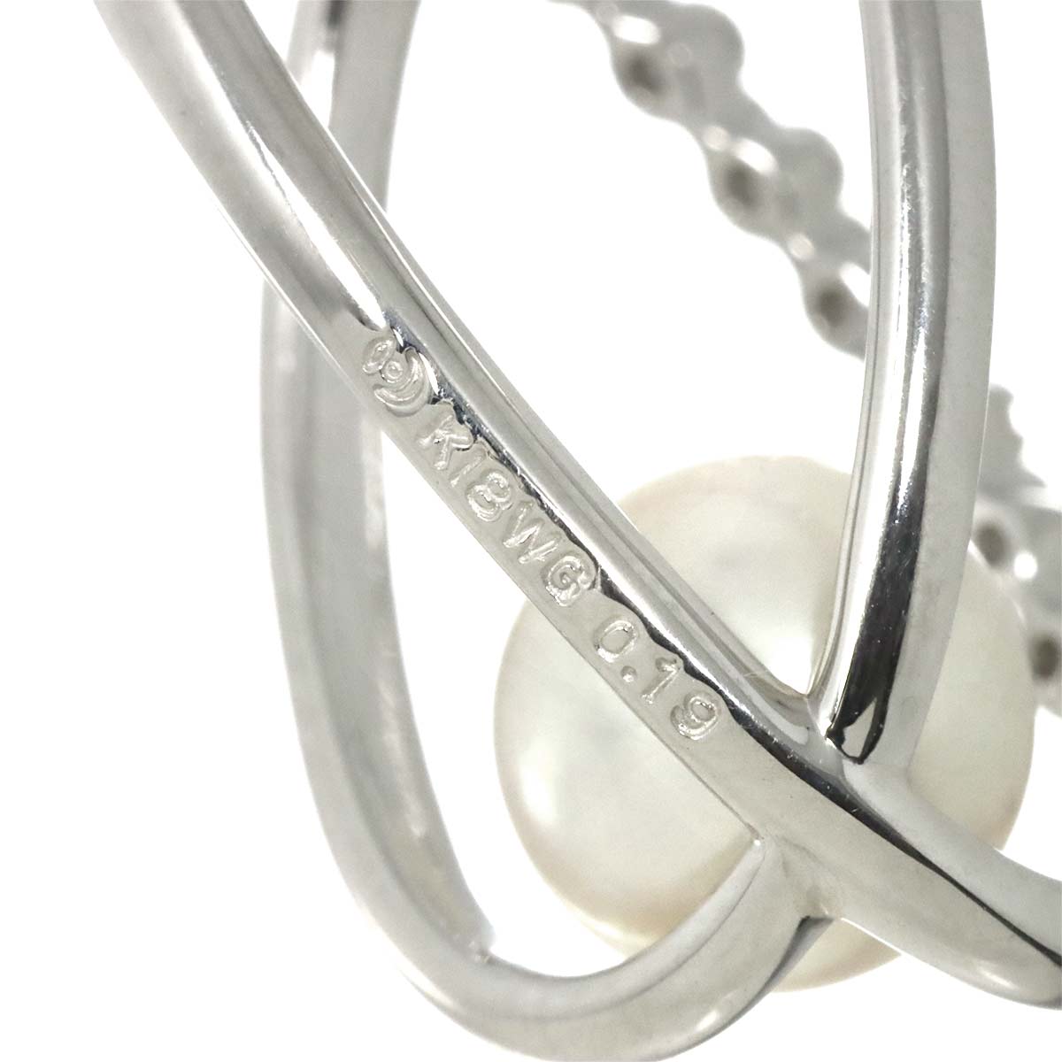 Akoya Pearl Diamond 0.19ct Pendant Top 18K WG 750 90307733