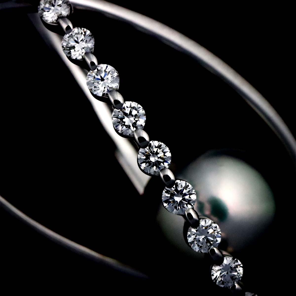 Akoya Pearl Diamond 0.19ct Pendant Top 18K WG 750 90307733