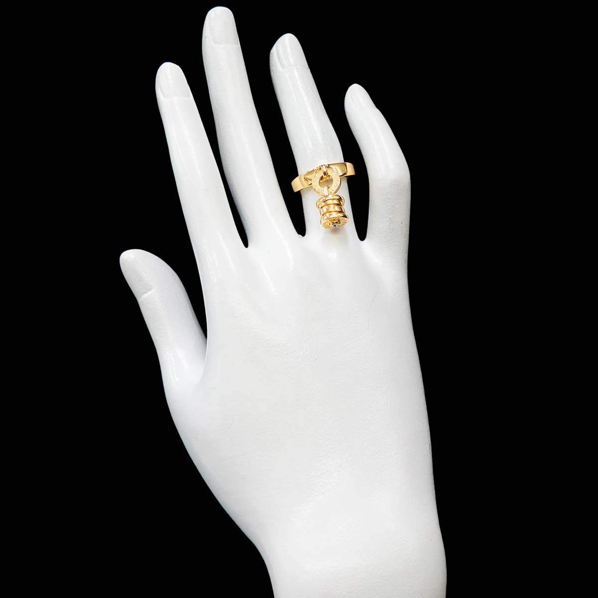 B-ZERO1 Element Diamond Ring 18K YG 750 Size4.75-5(US)