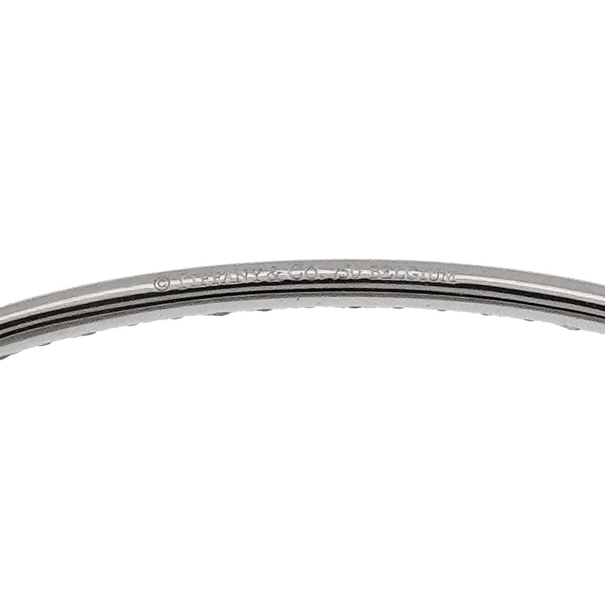 Metro Oval Diamond Necklace 18K White Gold 750