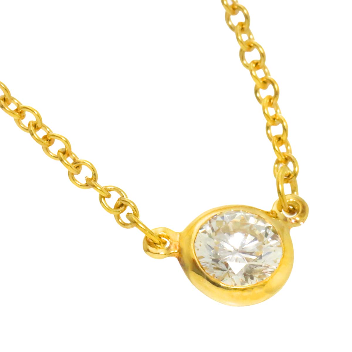 By The Yard Diamond 1P Necklace 18K Yellow Gold 750