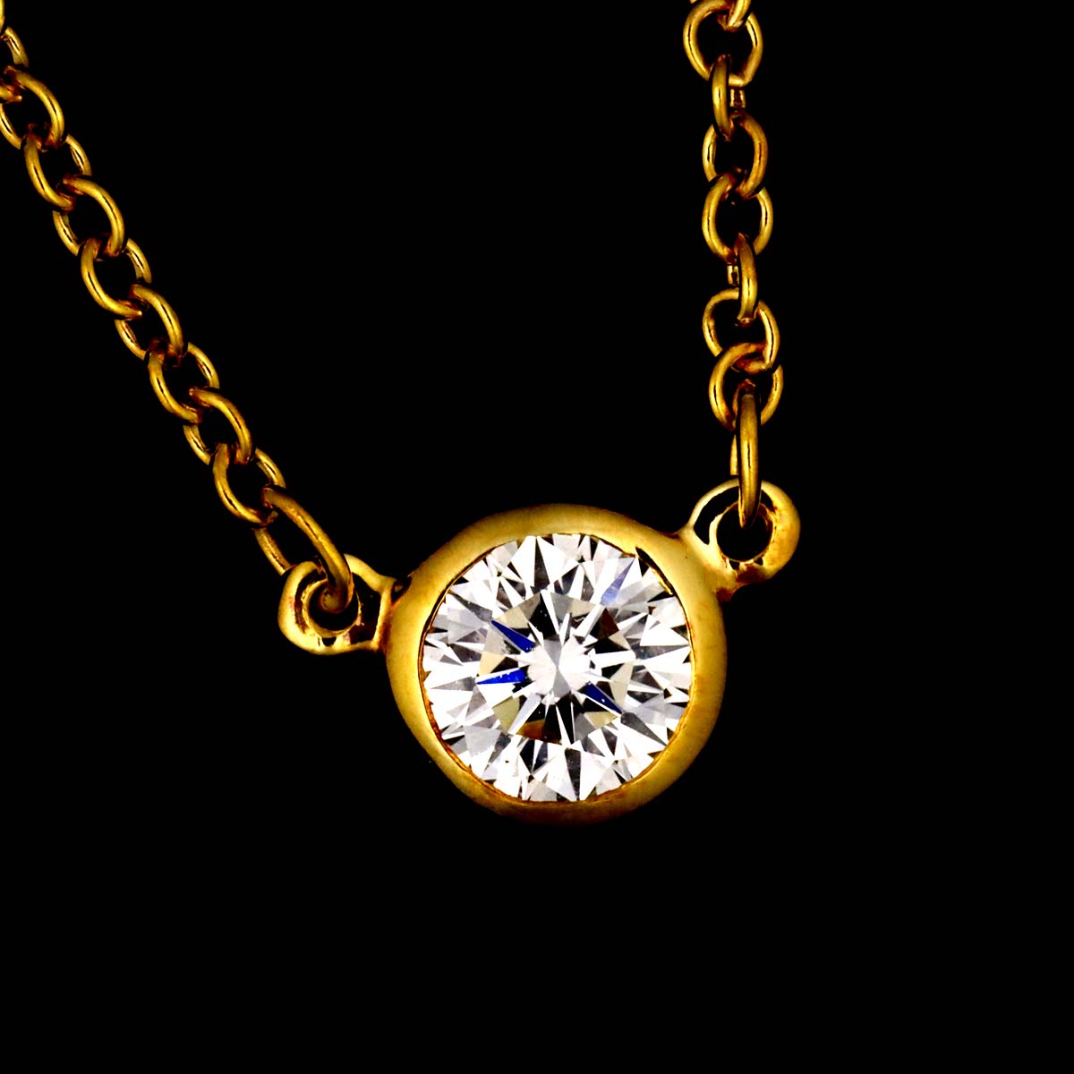 By The Yard Diamond 1P Necklace 18K Yellow Gold 750