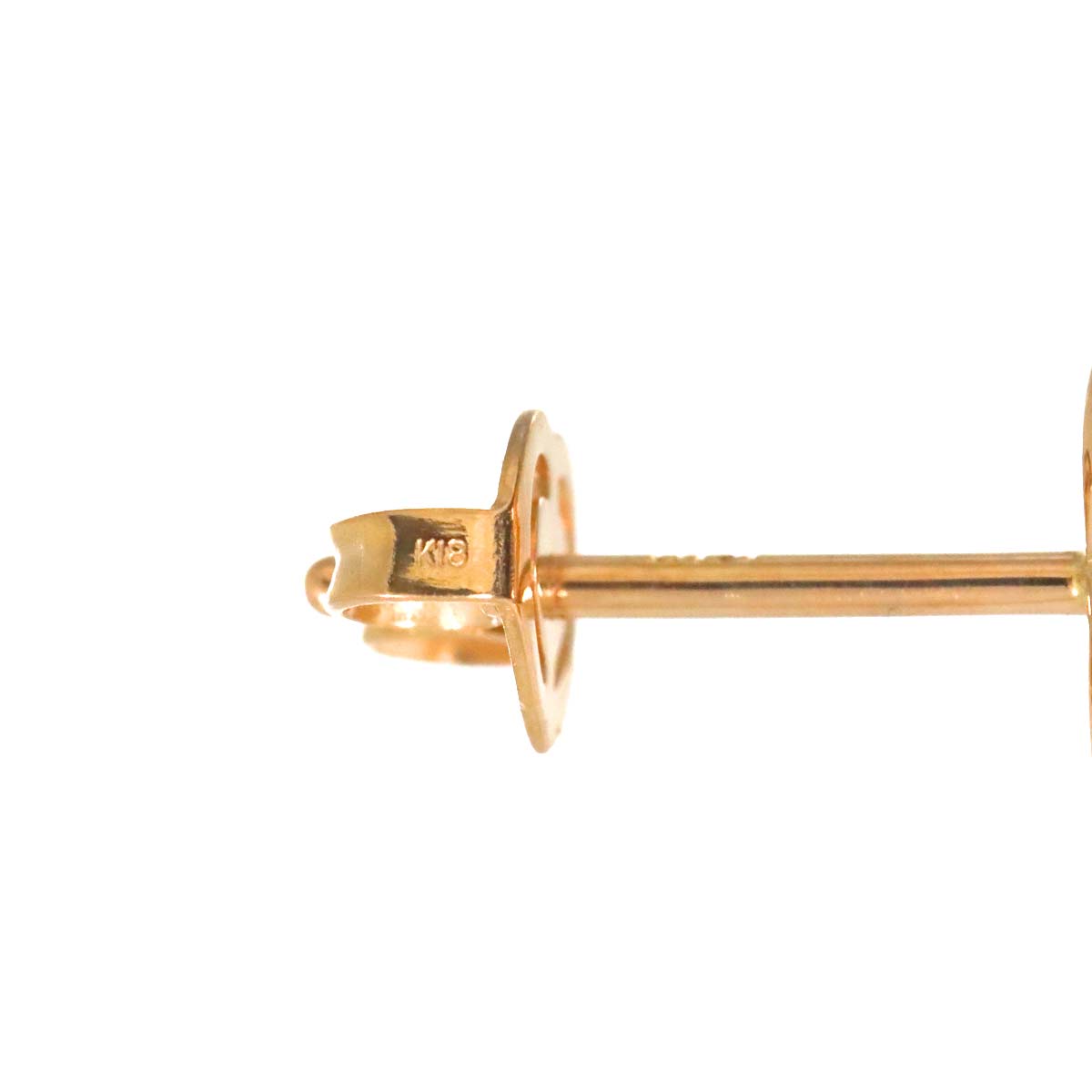 Diamond 0.12ct/0.12ct Earrings Pierced 18K PG