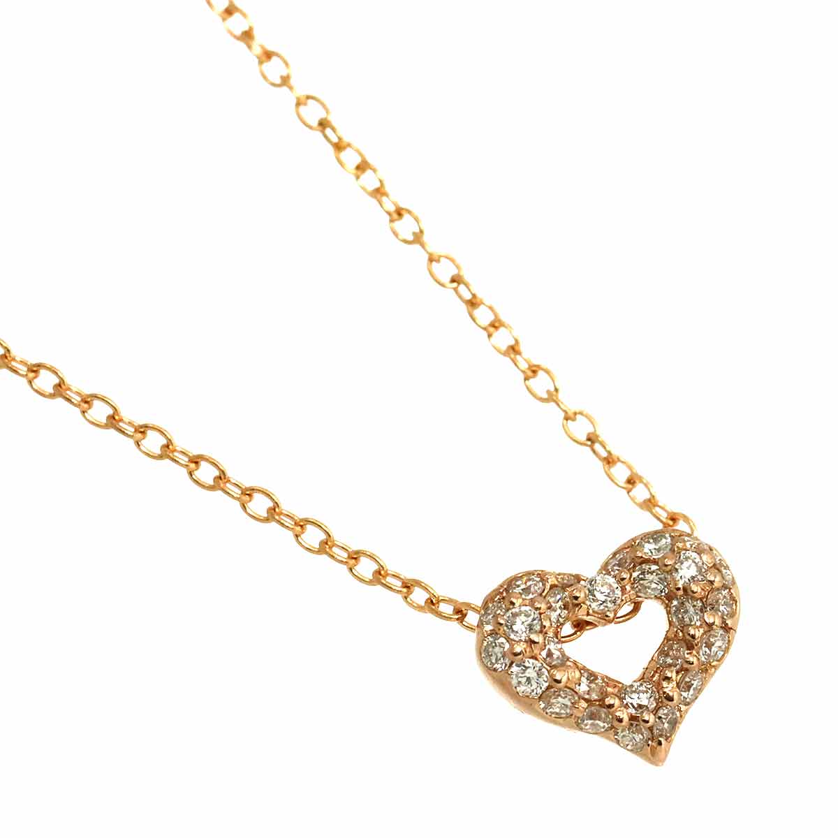 Diamond 0.17ct Necklace 18K PG 750