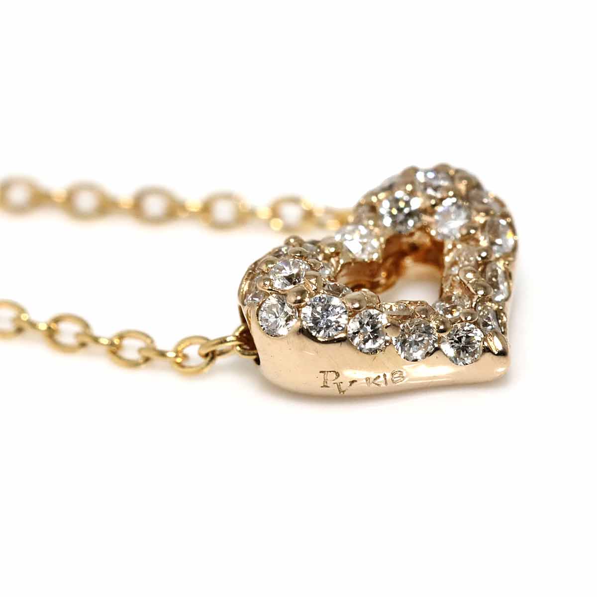 Diamond 0.17ct Necklace 18K PG 750