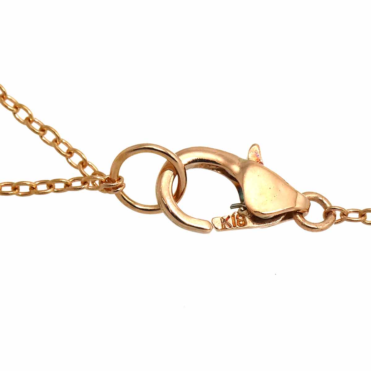 Diamond 0.17ct Necklace 18K PG 750