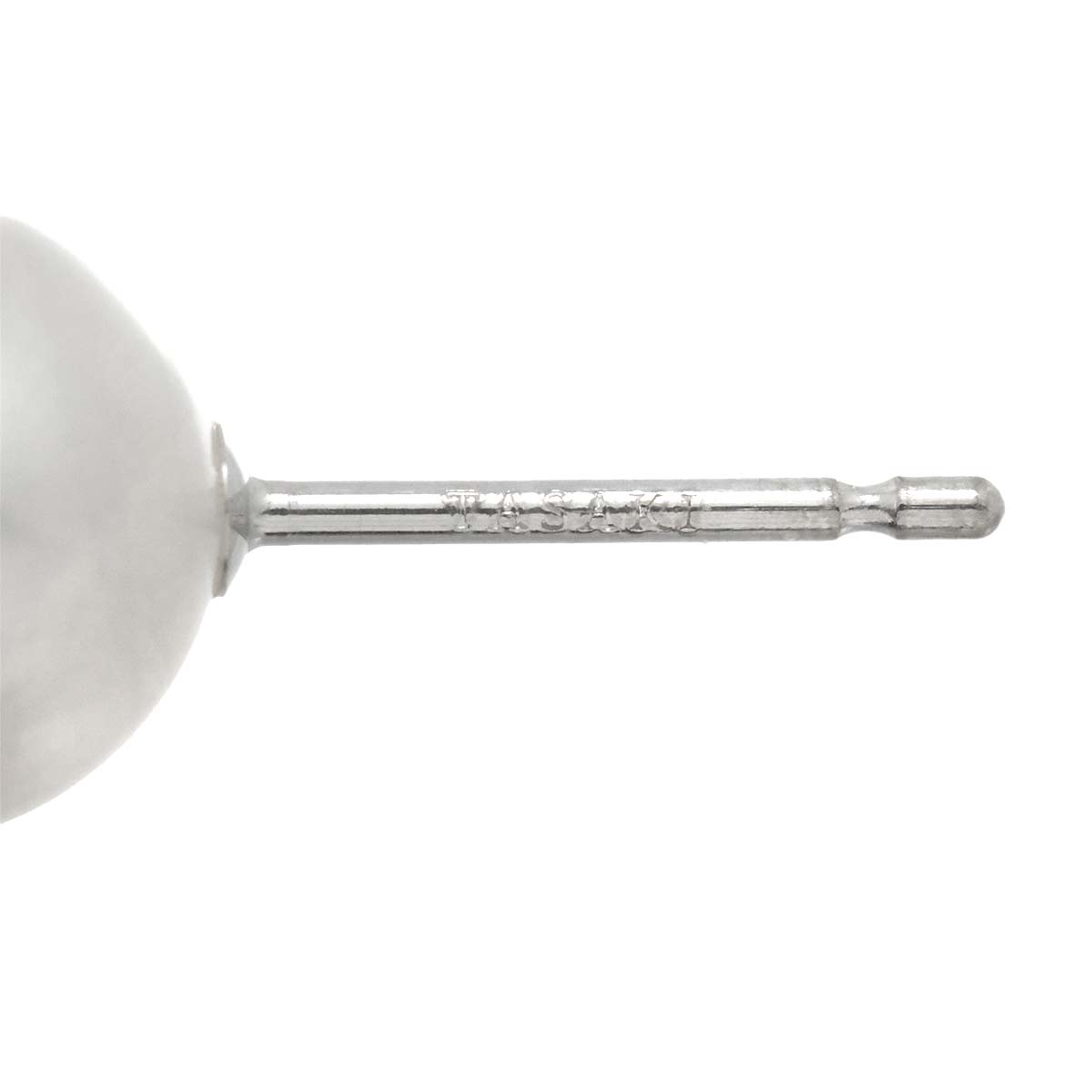 Akoya Pearl 8.8mm Earrings Pierced 18K WG 750