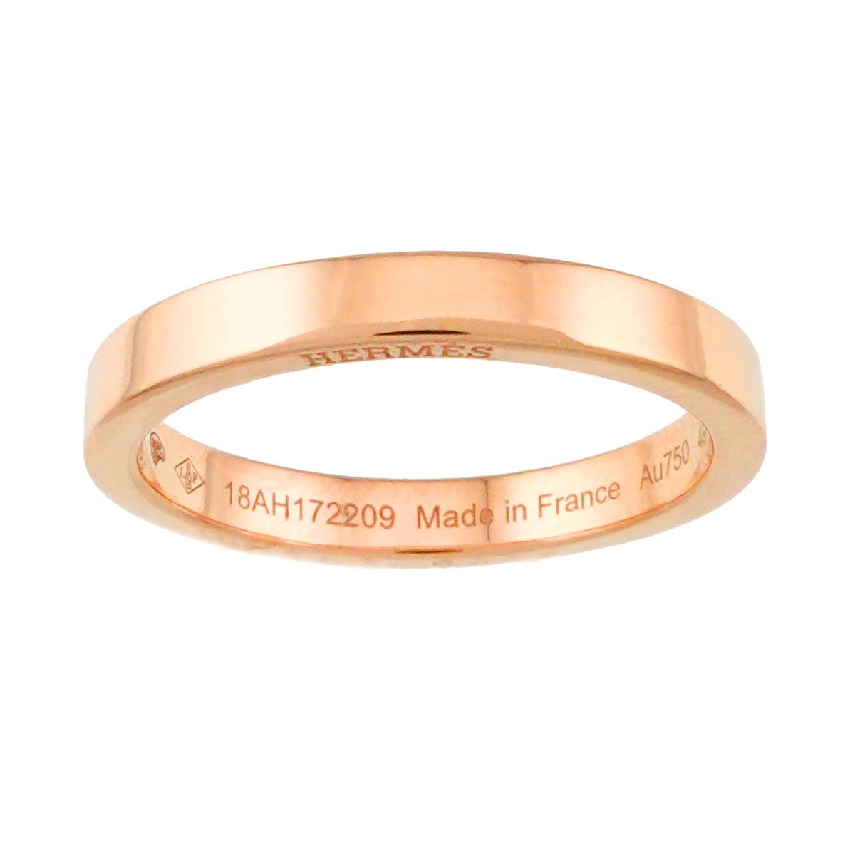 Band Ring 18K PG 750 Pink Gold Size49 4.75-5(US)