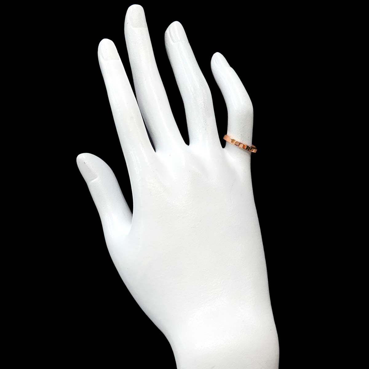Band Ring 18K PG 750 Pink Gold Size49 4.75-5(US)
