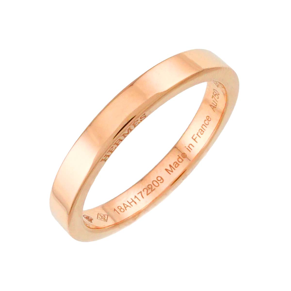 Band Ring 18K PG 750 Pink Gold Size49 4.75-5(US)
