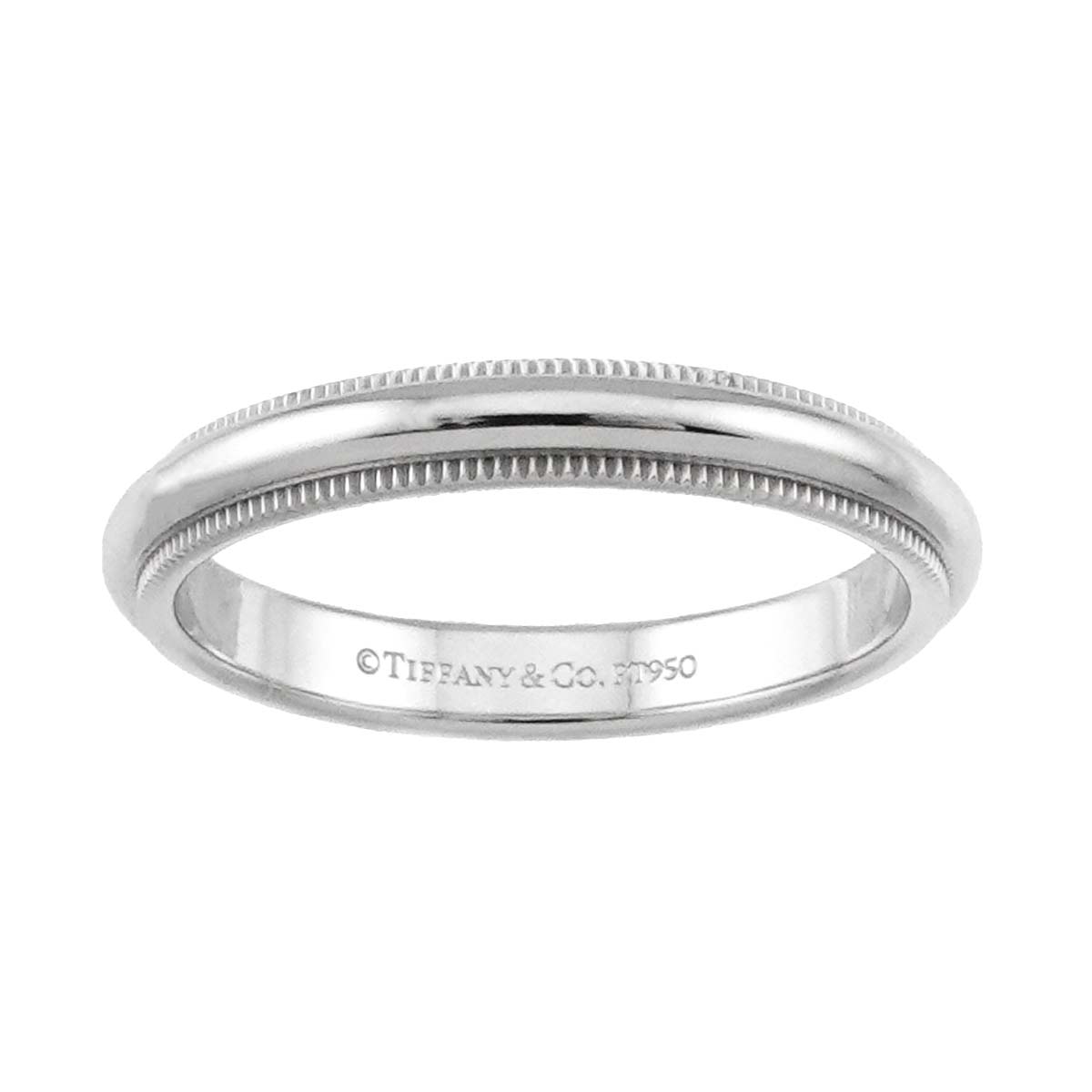Milgrain Band Ring Pt Platinum Size7.25(US)