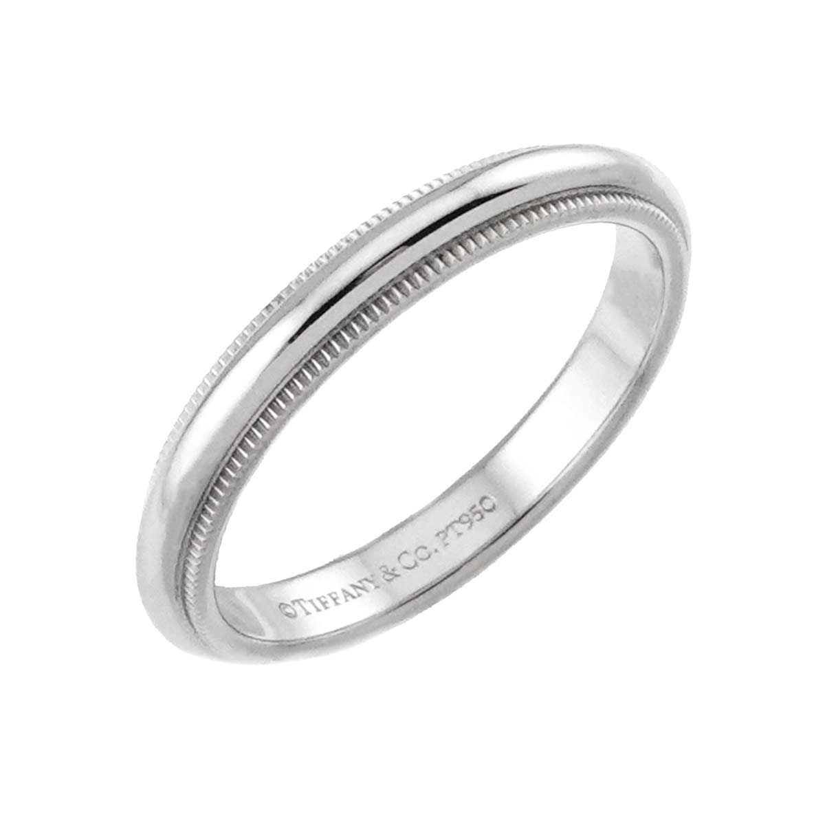 Milgrain Band Ring Pt Platinum Size7.25(US)