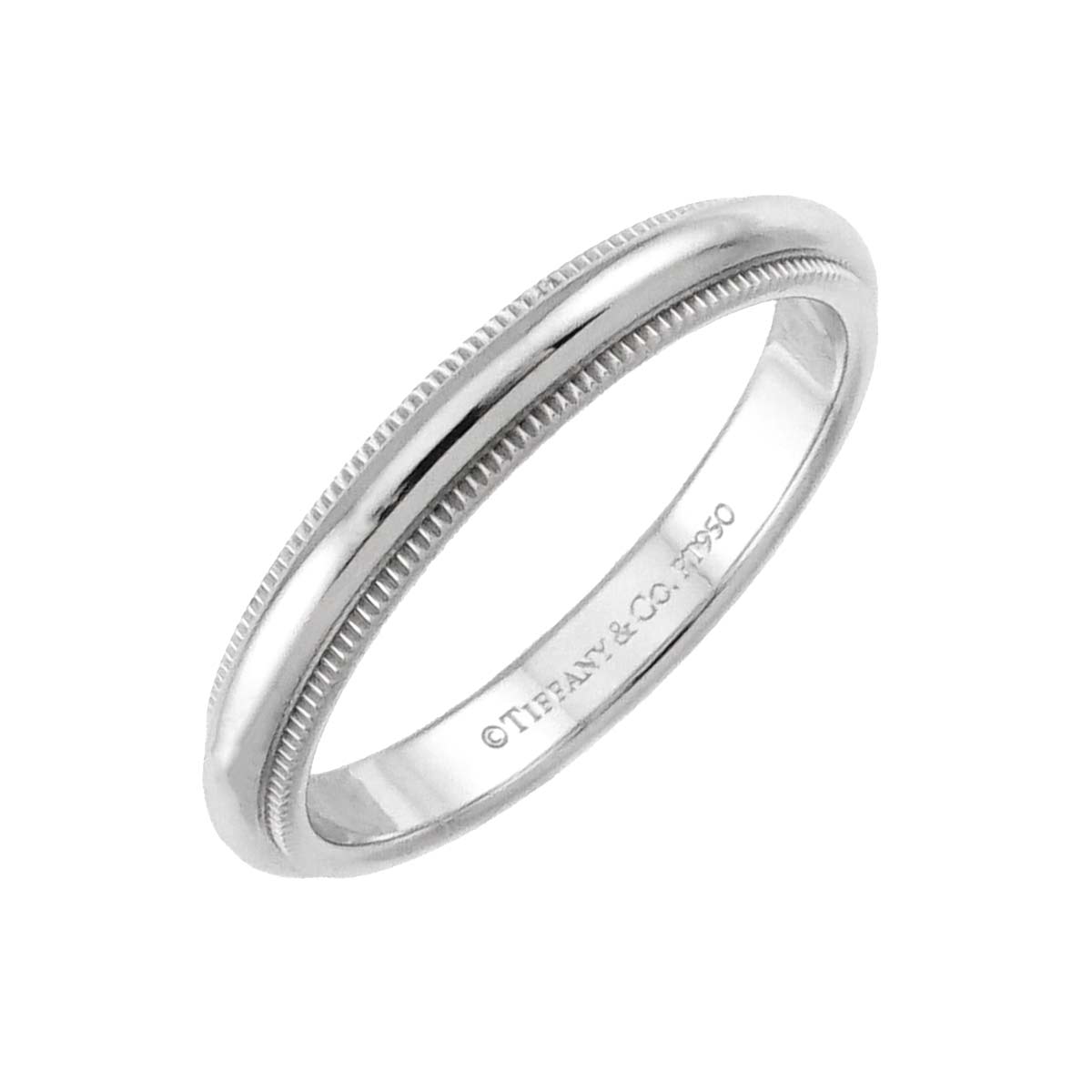 Milgrain Band Ring Pt Platinum Size7.25(US)