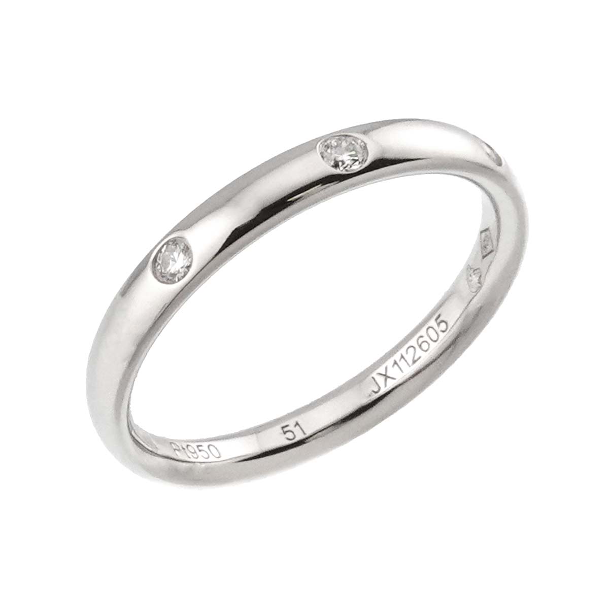 Tendrement Etoiles Ring Diamond Pt size51 5.5-5.75(US)