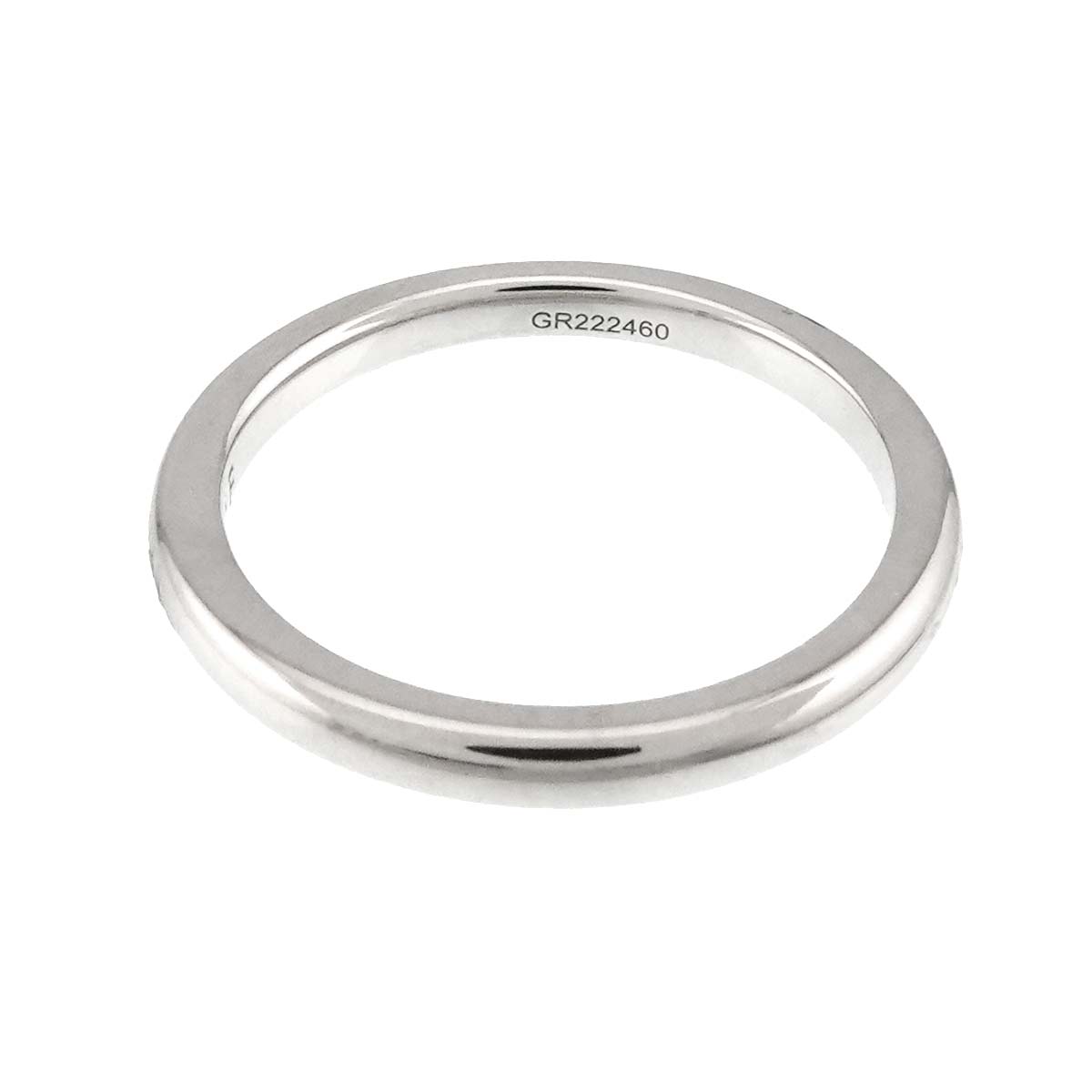 Shape Band Ring Pt Platinum Size4(US)